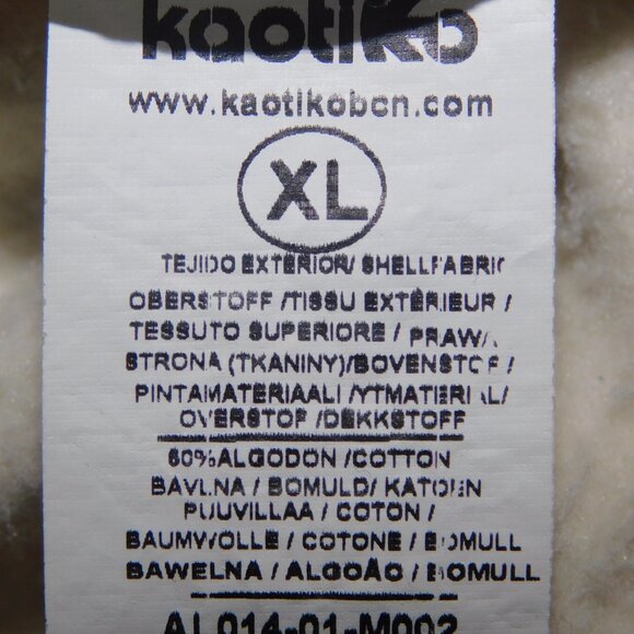 KAOTIKO BCN Spain Women XL Cream Collared Sweatshirt DOGS ARE MY FAVORITE PEOPLE - Picture 7 of 11